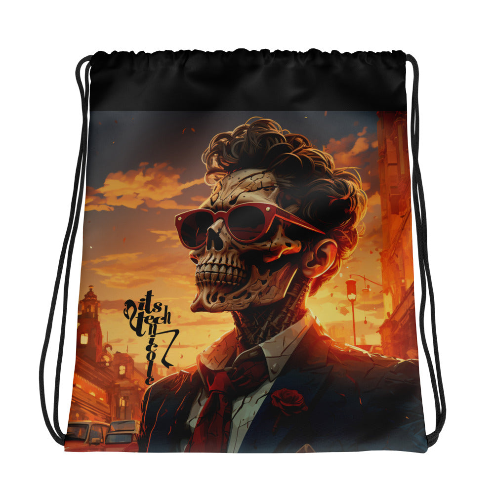Dia De Los Muertos Dos Drawstring bag