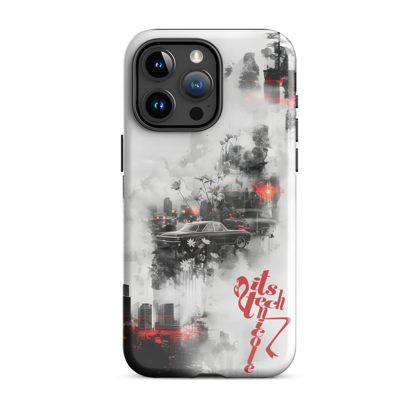 Black and White Retro Aesthetic Case Tough Case for iPhone®