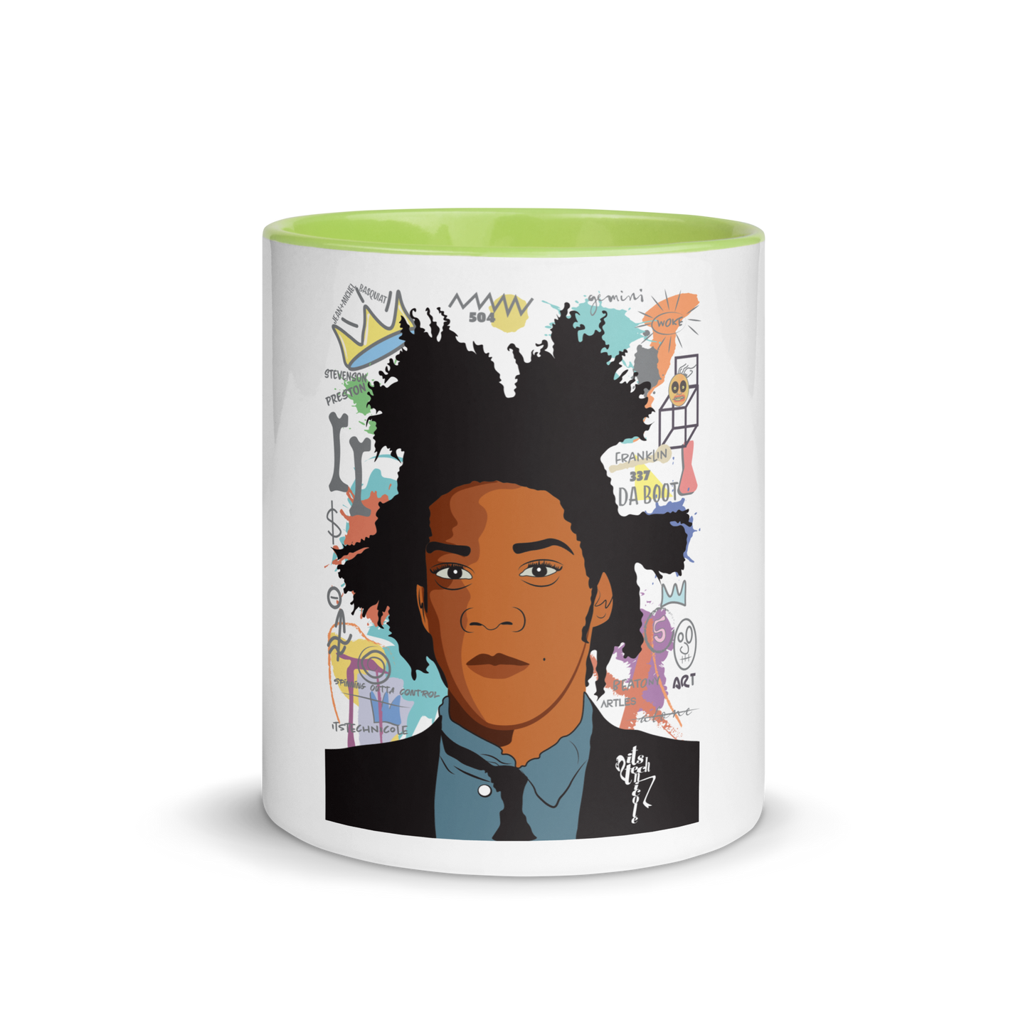 Basquiat Mug with Color Inside