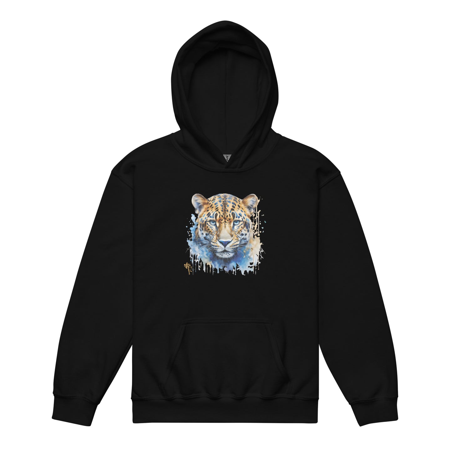 Jaguar Splash Art 1 Youth heavy blend hoodie