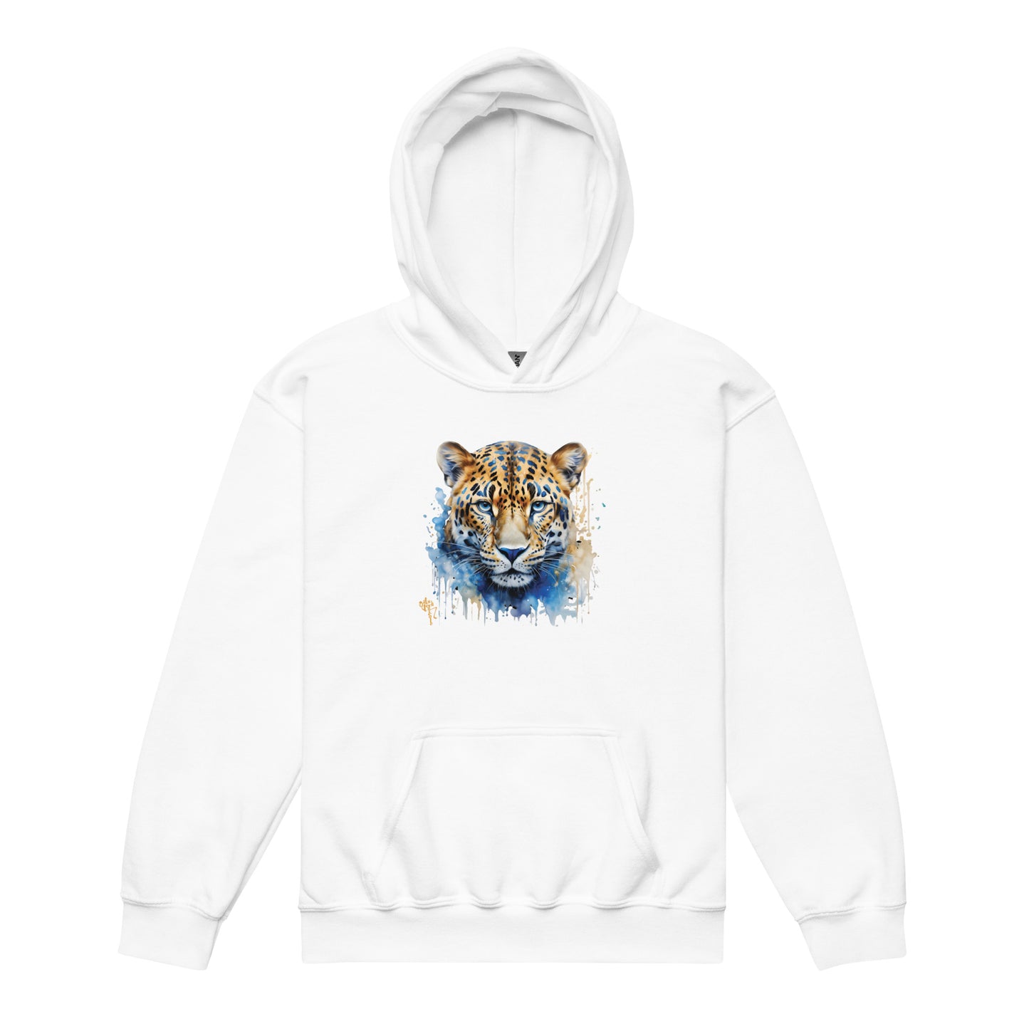 Jaguar Splash Art 1 Youth heavy blend hoodie