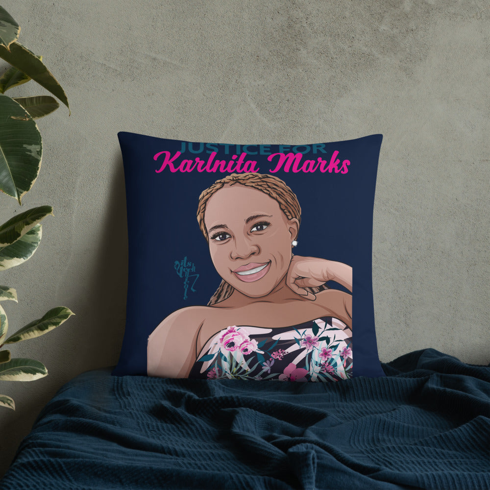 Justice for Karlnita Marks Series 2 Pillow