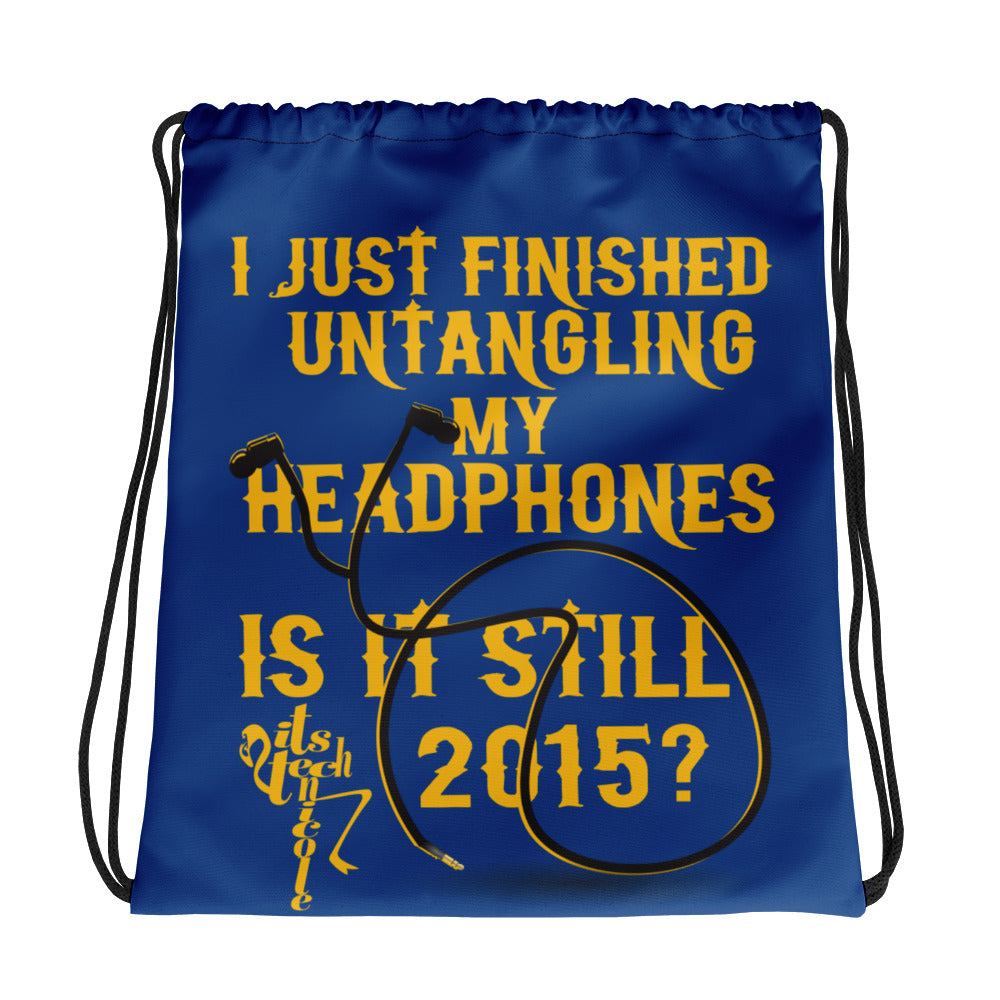 2015 Headphones Drawstring bag