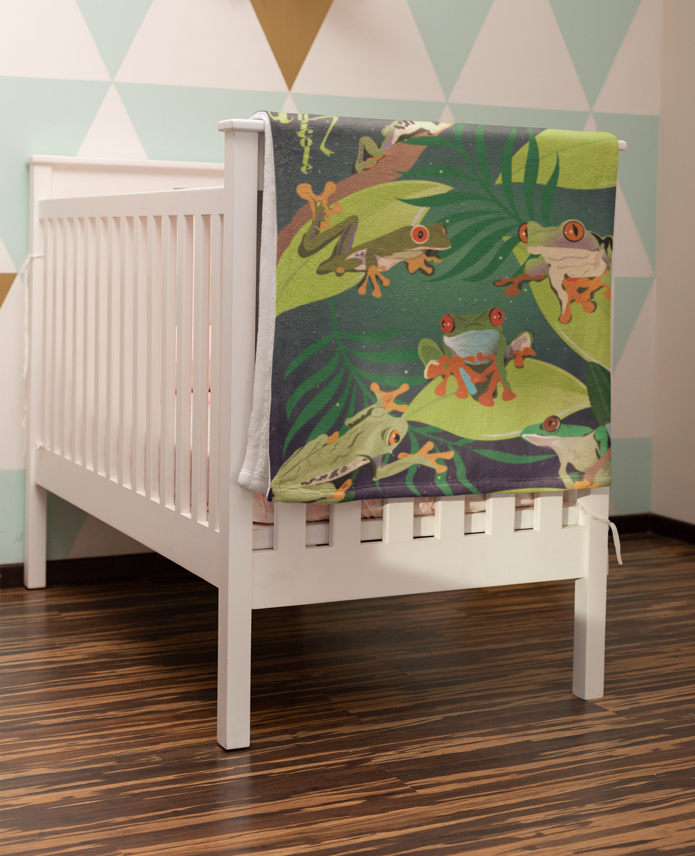 Red-Eyed Tree Frog Series 8 Throw Blanket