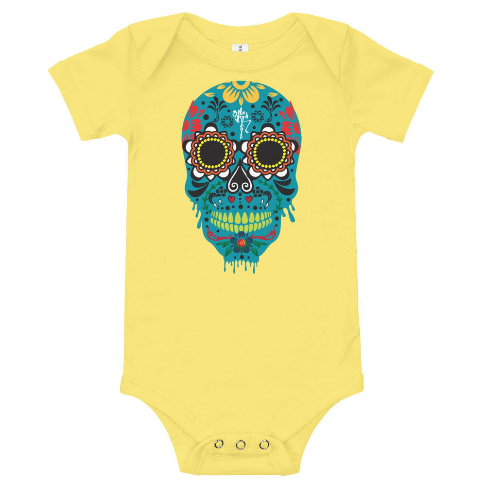 Dia de los Muertos Azul Onesie