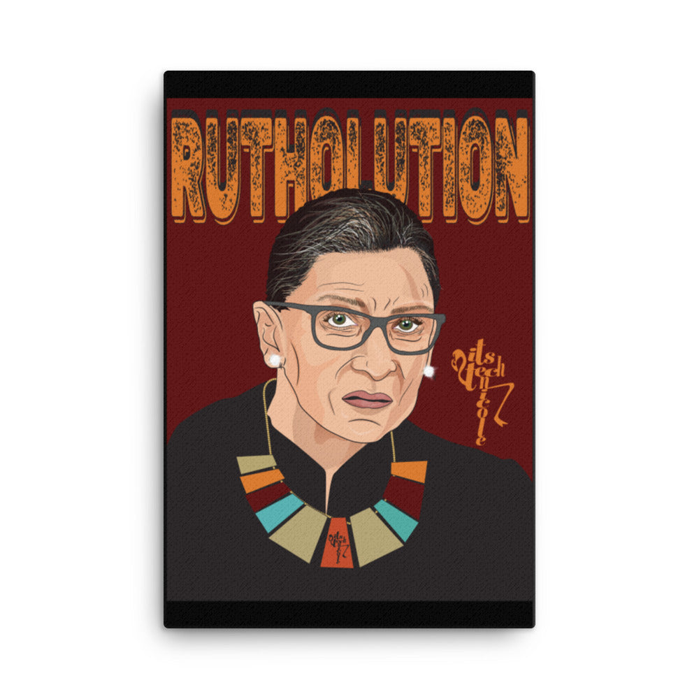 Ruth Bader Ginsburg Tribute Art Canvas