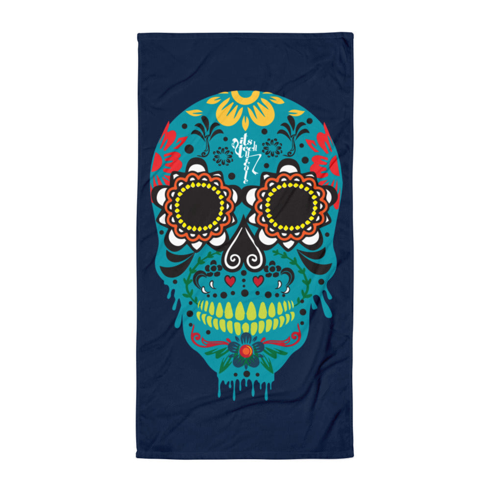 Dia de los Muertos Azul Towel