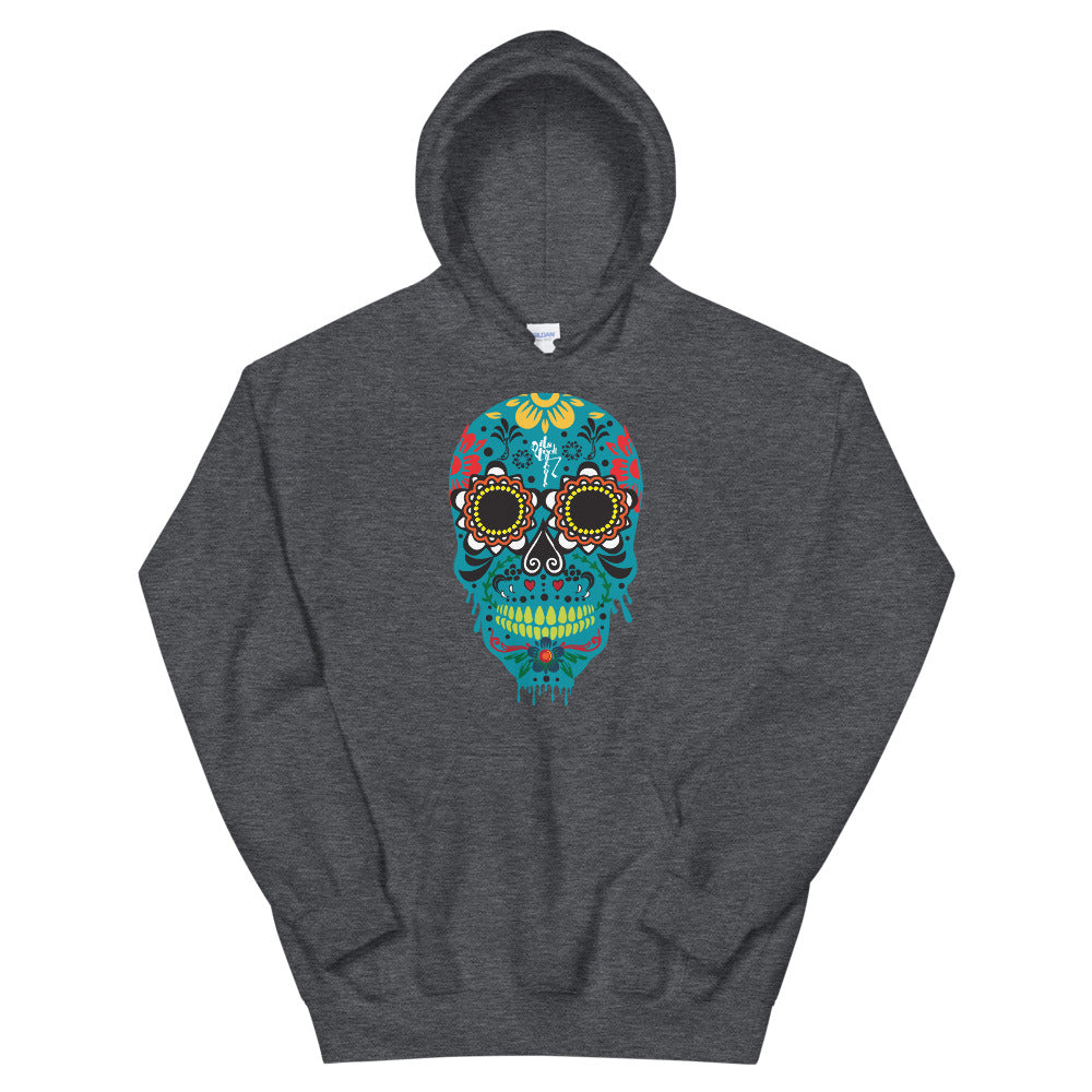 Dia de los Muertos Azul Unisex Hoodie