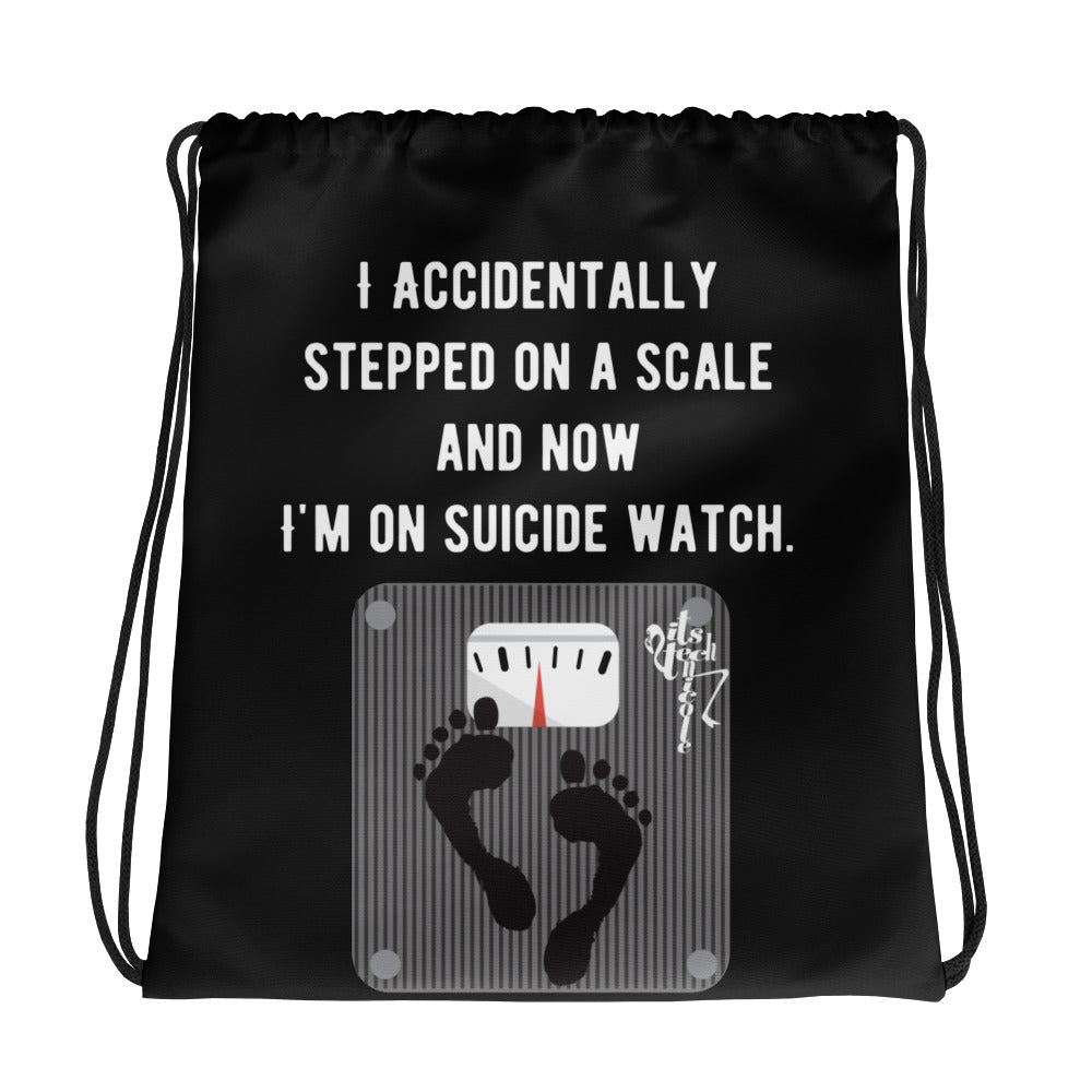 Suicide Watch Drawstring bag