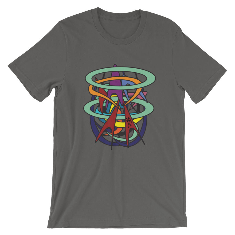 Abstract Short-Sleeve Graphic T-Shirt