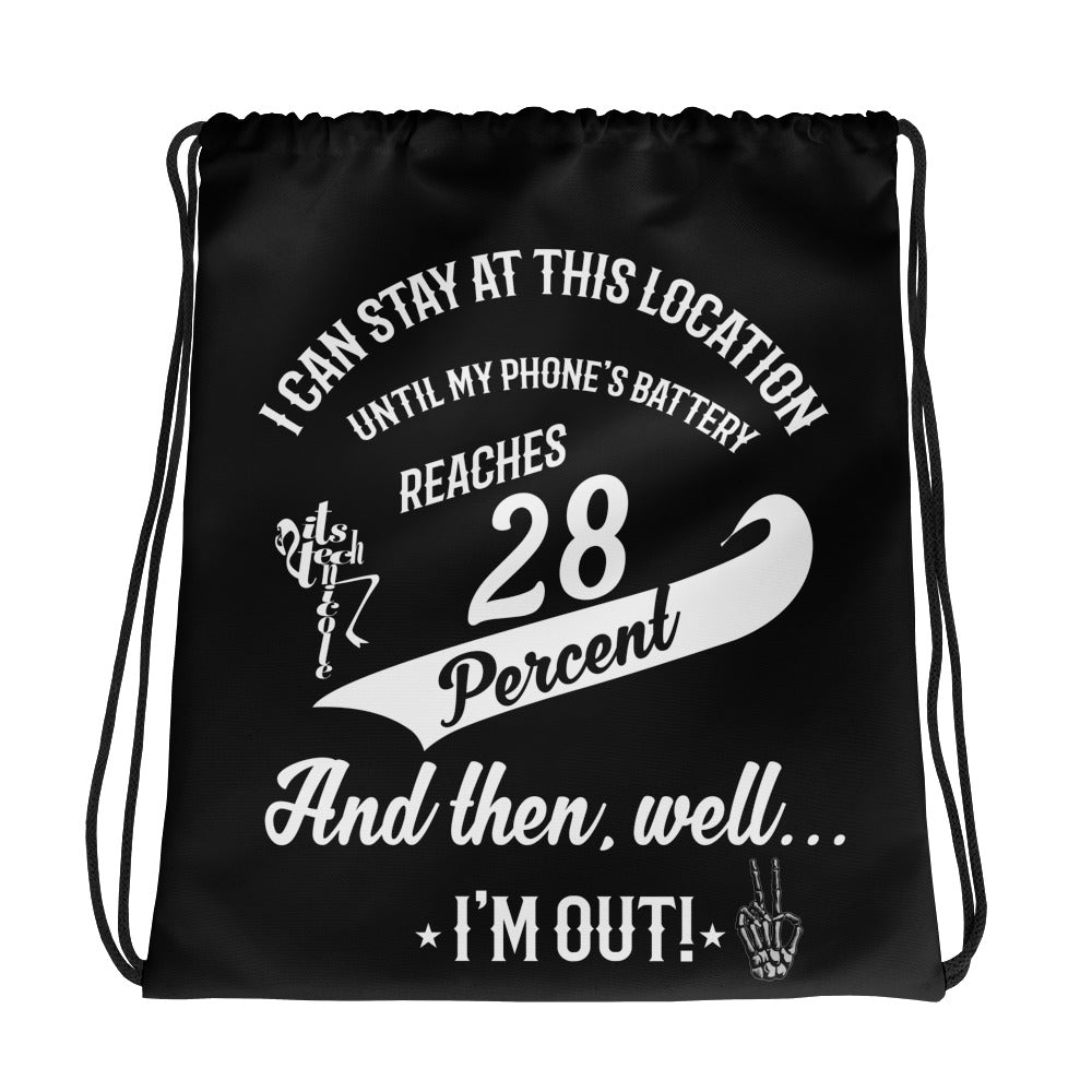 28% Battery Drawstring bag