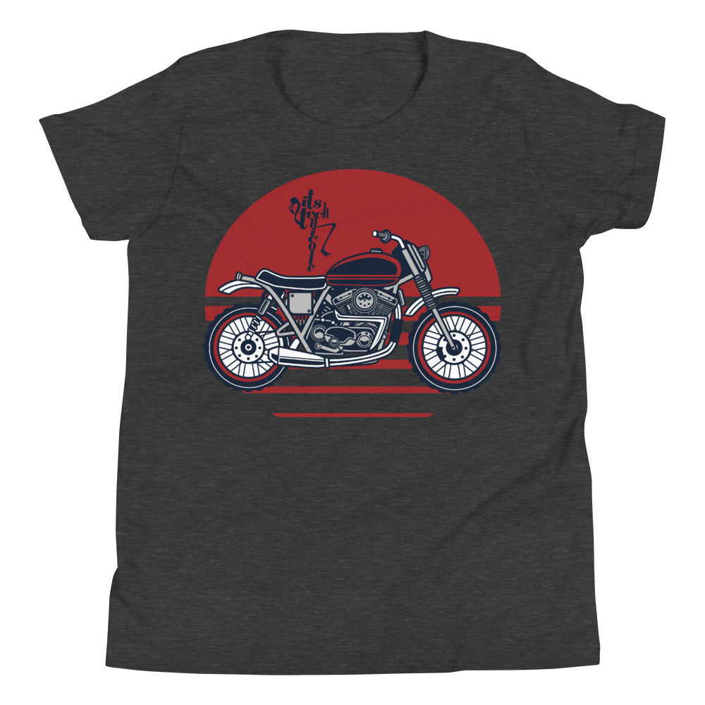 Motorcycle (Red) Youth Short Sleeve T-Shirt