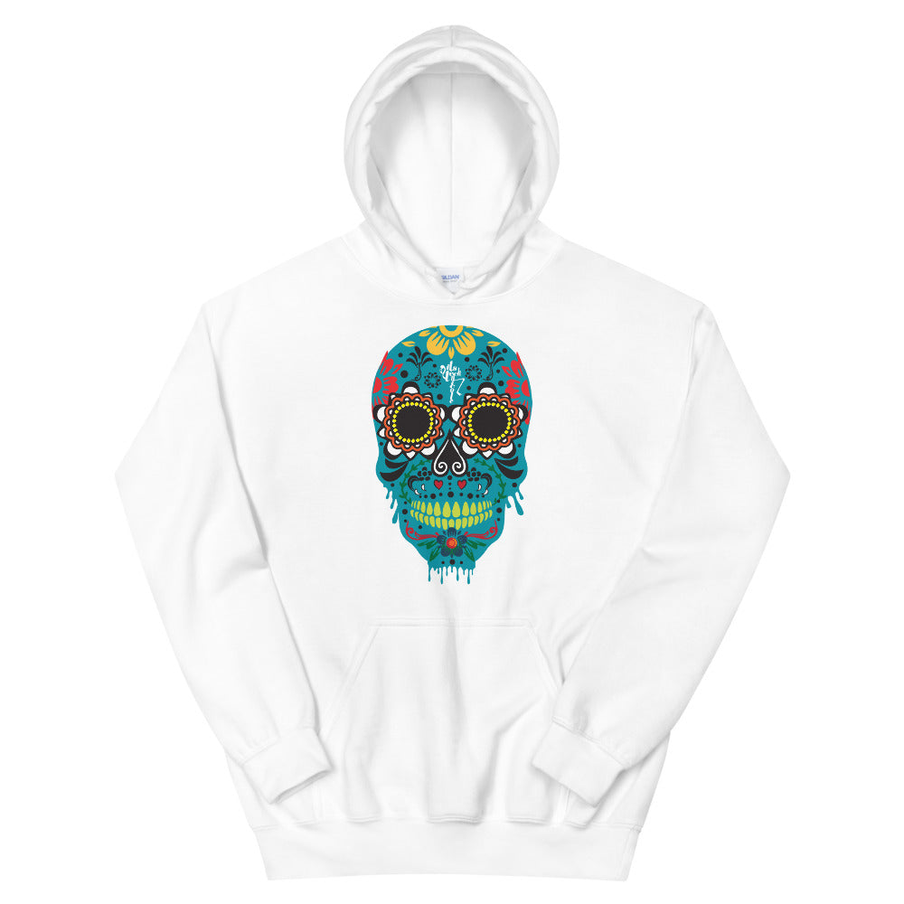 Dia de los Muertos Azul Unisex Hoodie