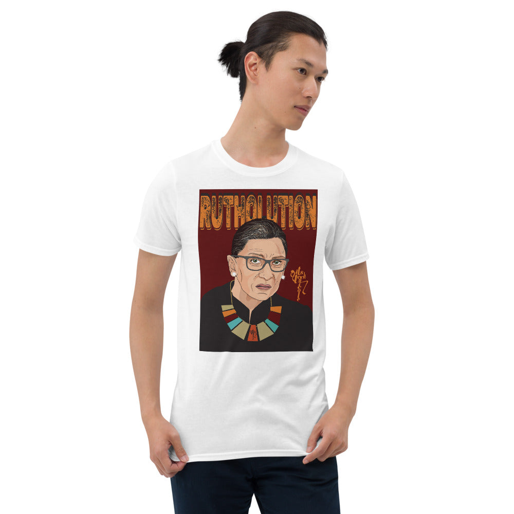 Ruth Bader Ginsburg Tribute Art Short-Sleeve Unisex T-Shirt
