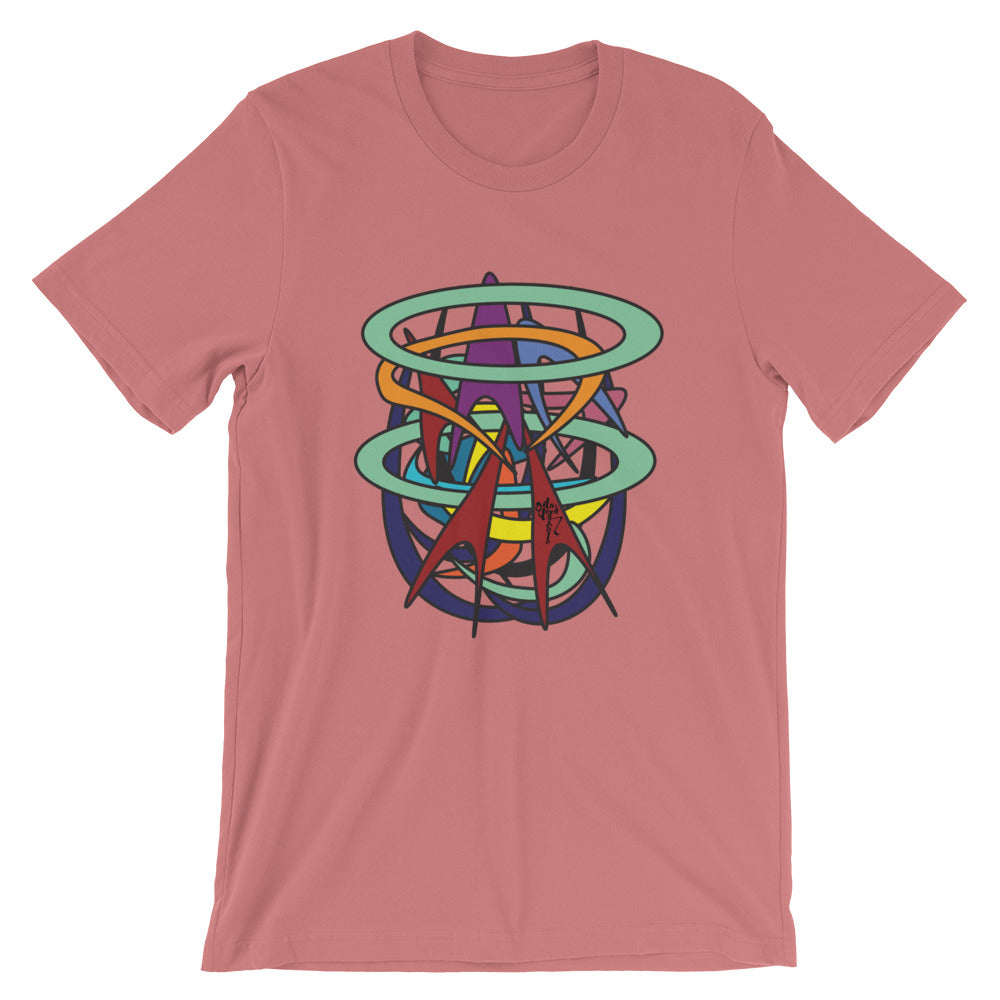 Abstract Short-Sleeve Graphic T-Shirt