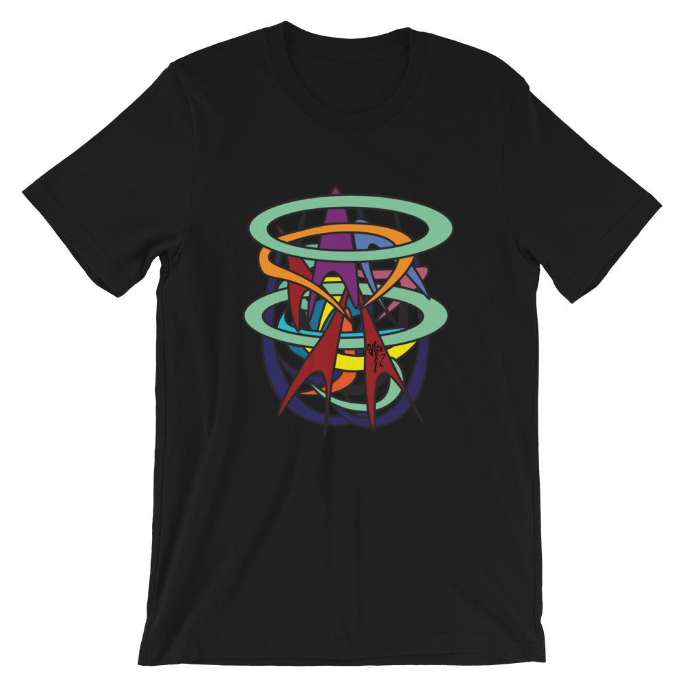 Abstract Short-Sleeve Graphic T-Shirt