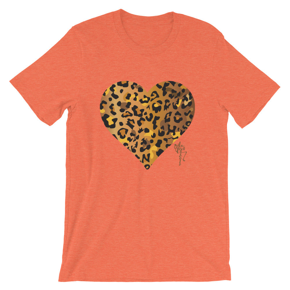 Leopard Heart Short-Sleeve Standard T-Shirt