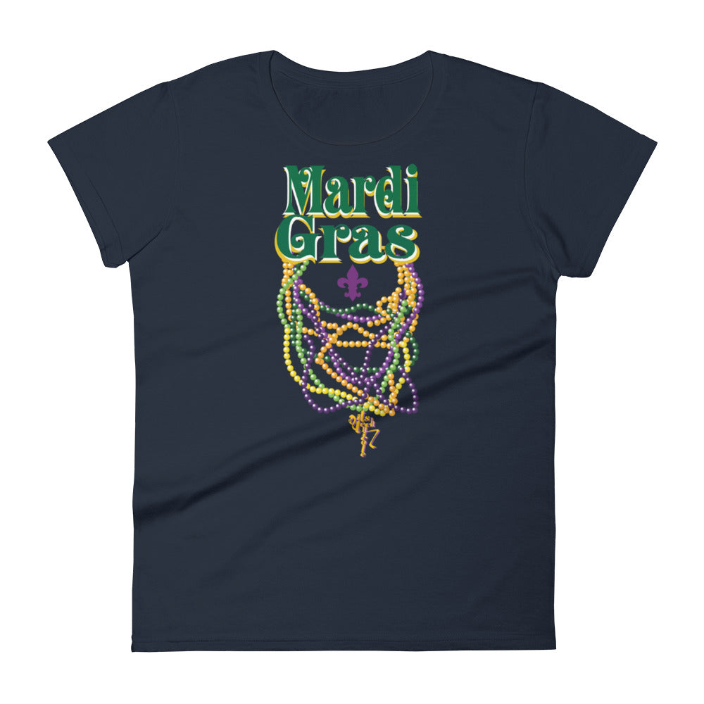 Mardi Gras Beads Women's short sleeve t-shirt