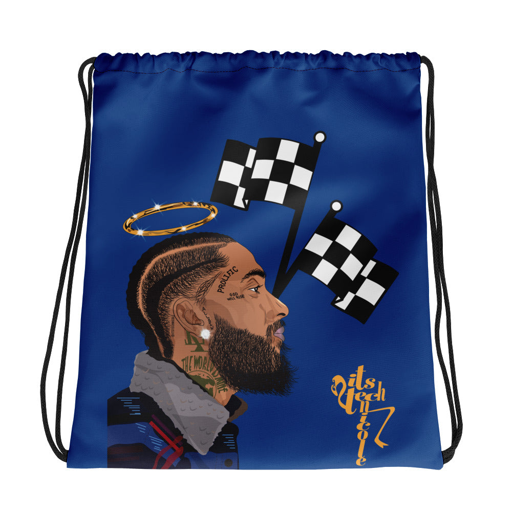 Nipsey Hussle Tribute Drawstring bag