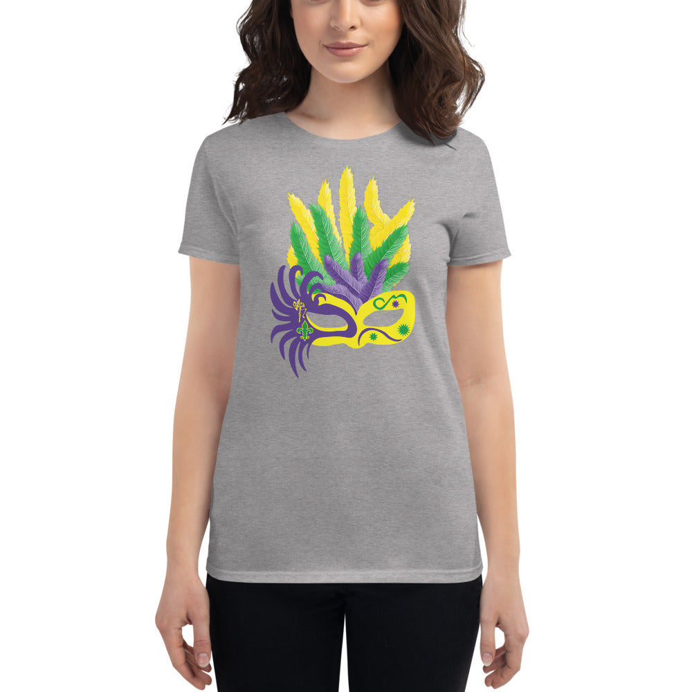 Mardi Gras Mask short sleeve t-shirt
