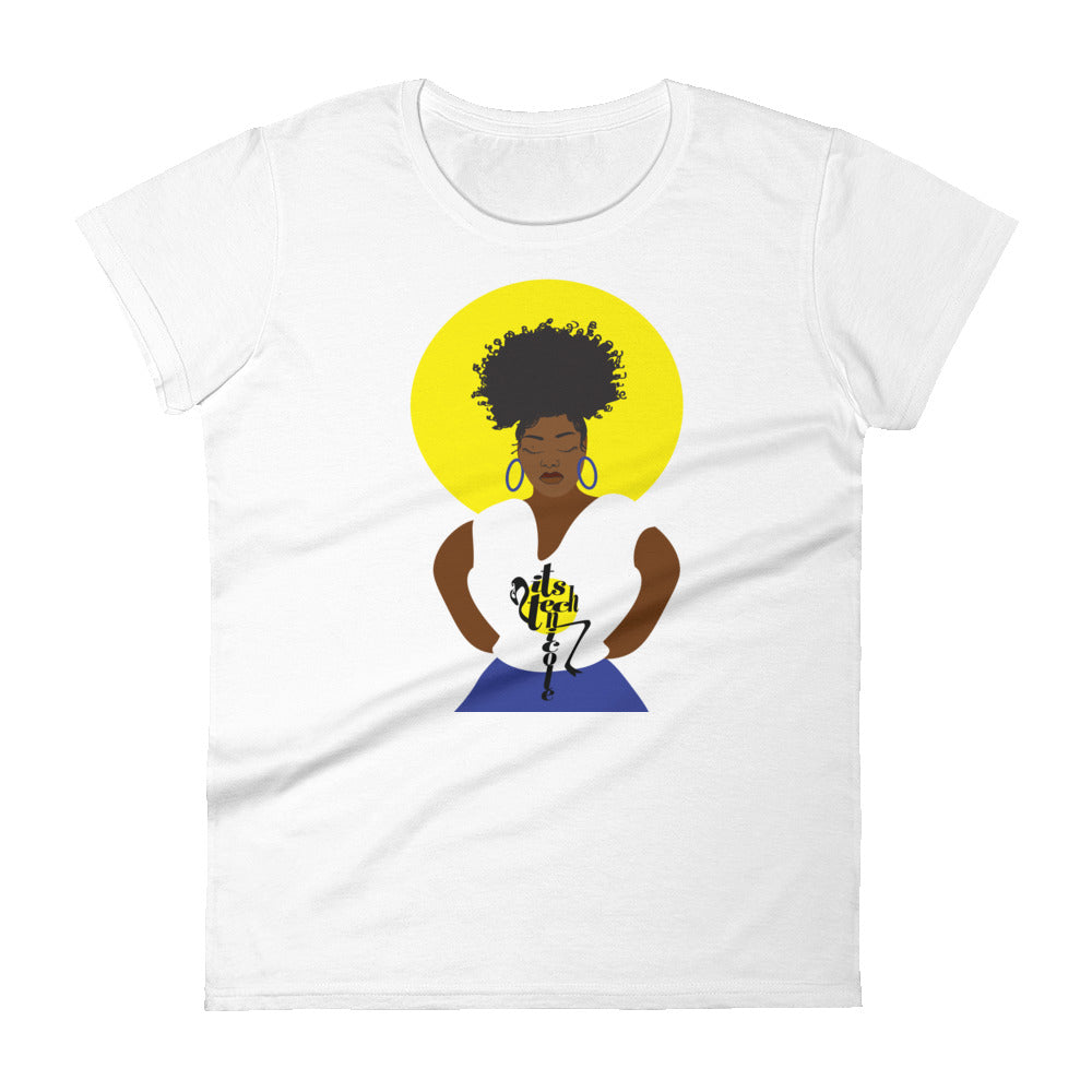 Blue and Gold Women's short sleeve t-shirt