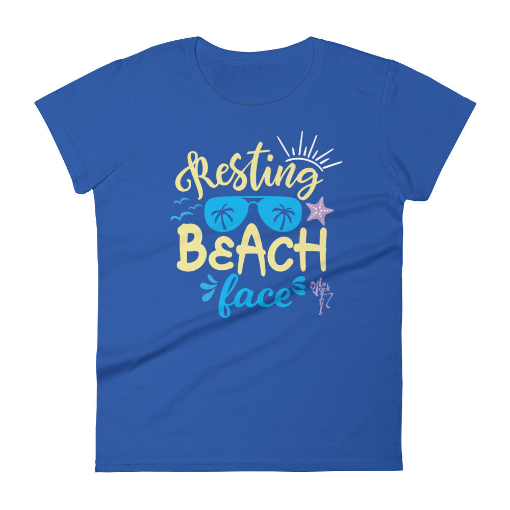 Resting Beach Face Women's short sleeve t-shirt