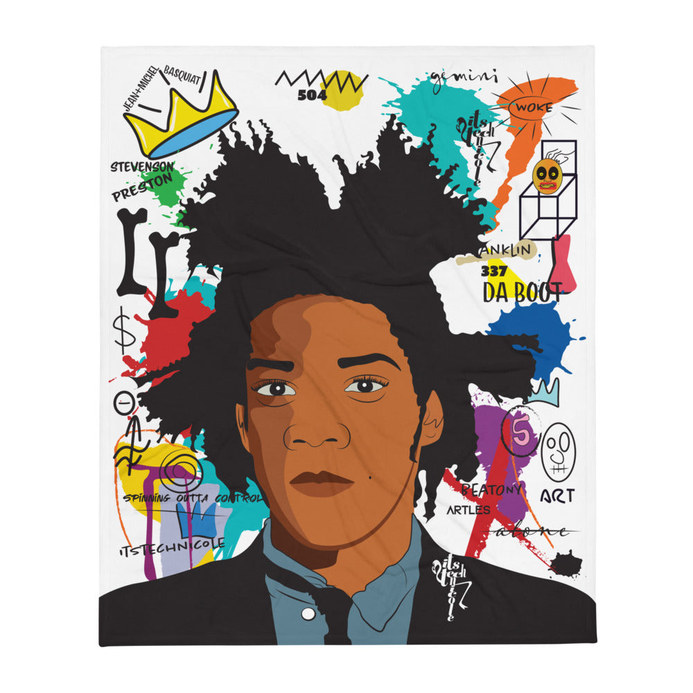 Basquiat Throw Blanket