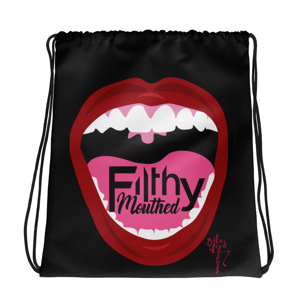 Filthy Mouthed Drawstring bag