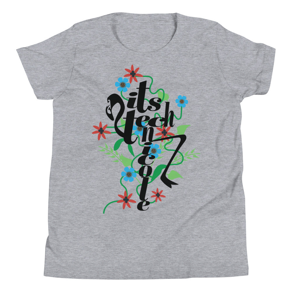 ItsTechnicole Floral Youth Short Sleeve T-Shirt