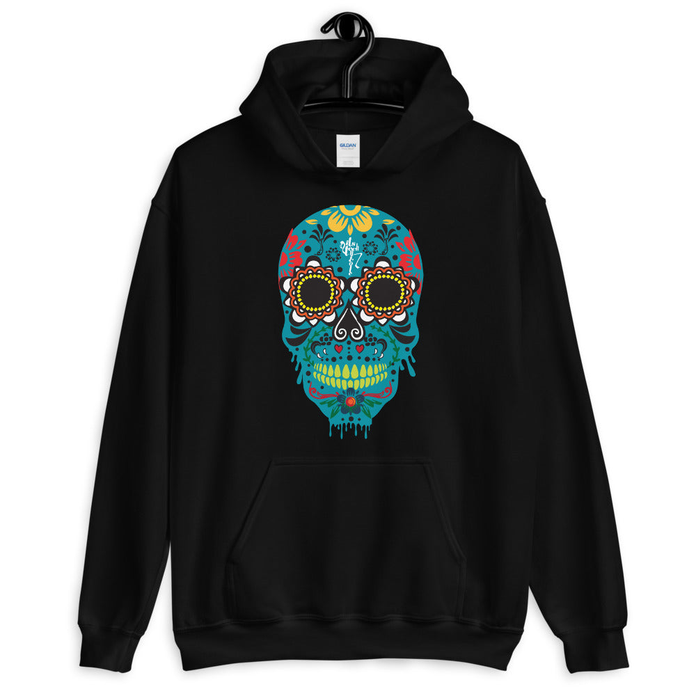 Dia de los Muertos Azul Unisex Hoodie