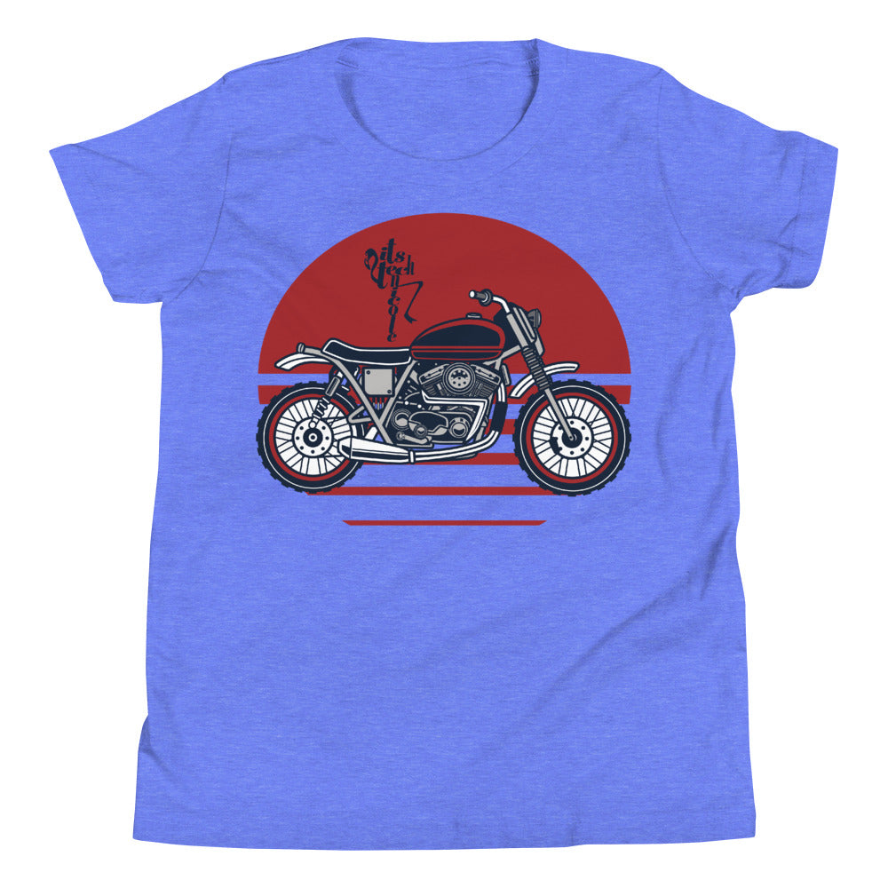 Motorcycle (Red) Youth Short Sleeve T-Shirt