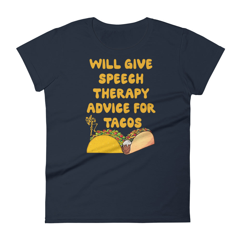 Speech Therapy for Tacos Women's short sleeve t-shirt