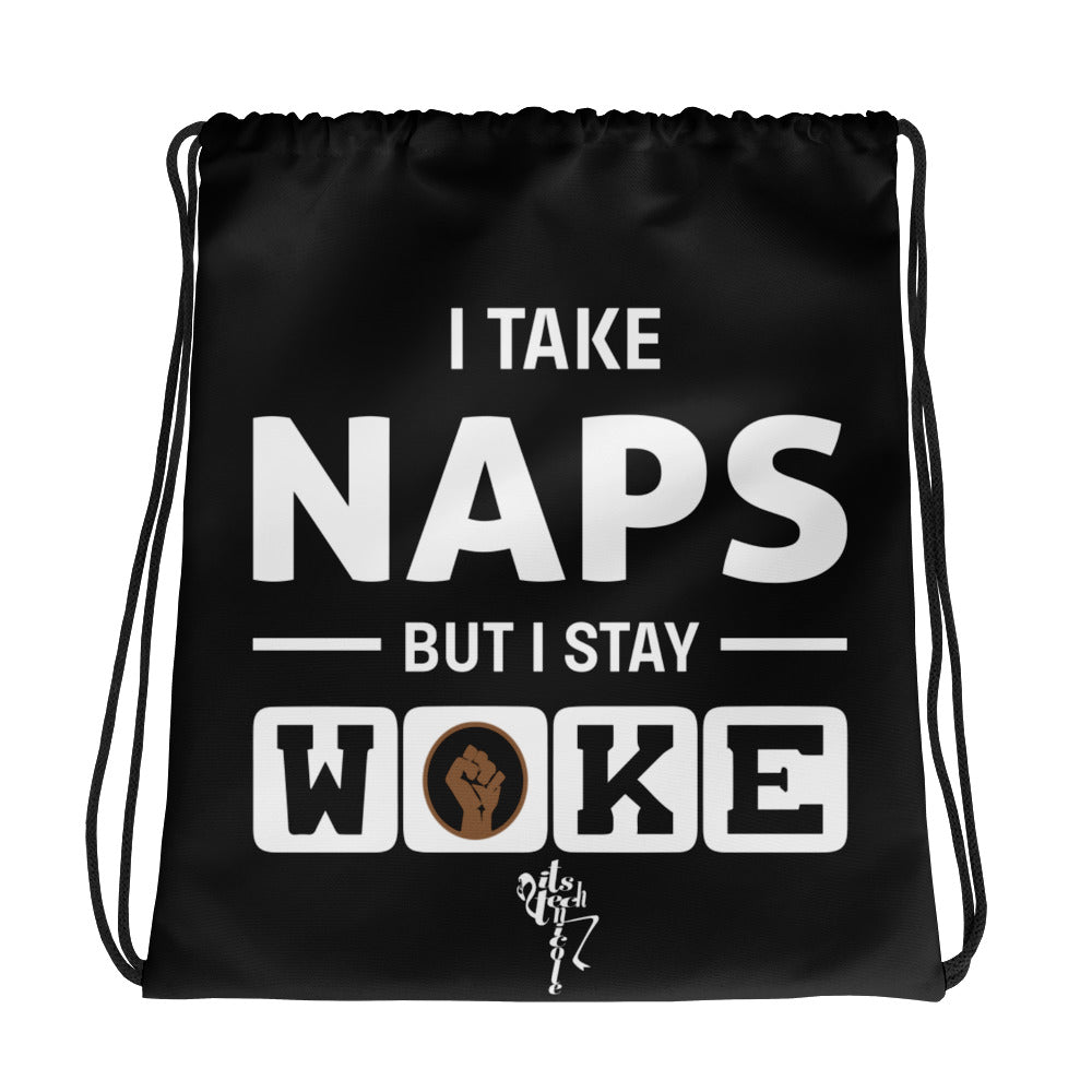 Woke Drawstring bag