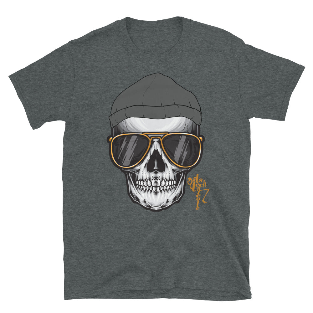 Skull and Beanie Short-Sleeve T-Shirt