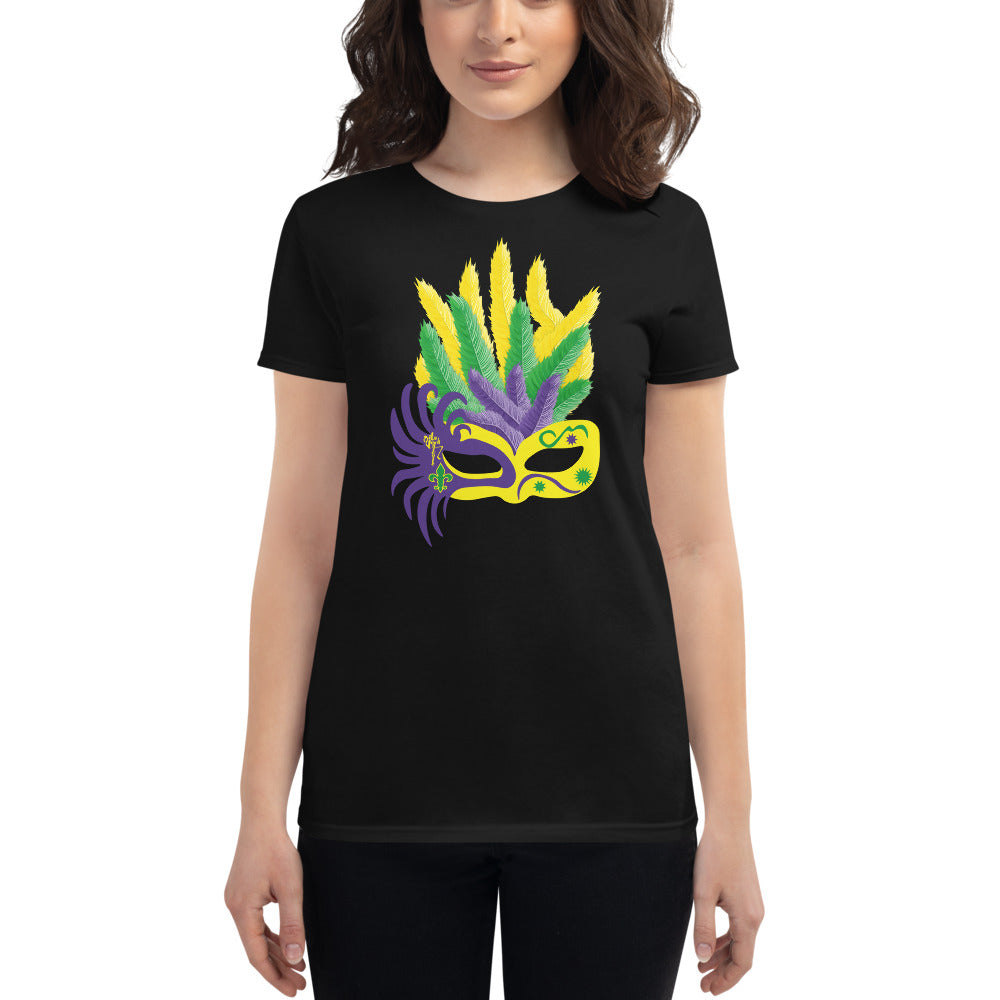 Mardi Gras Mask short sleeve t-shirt