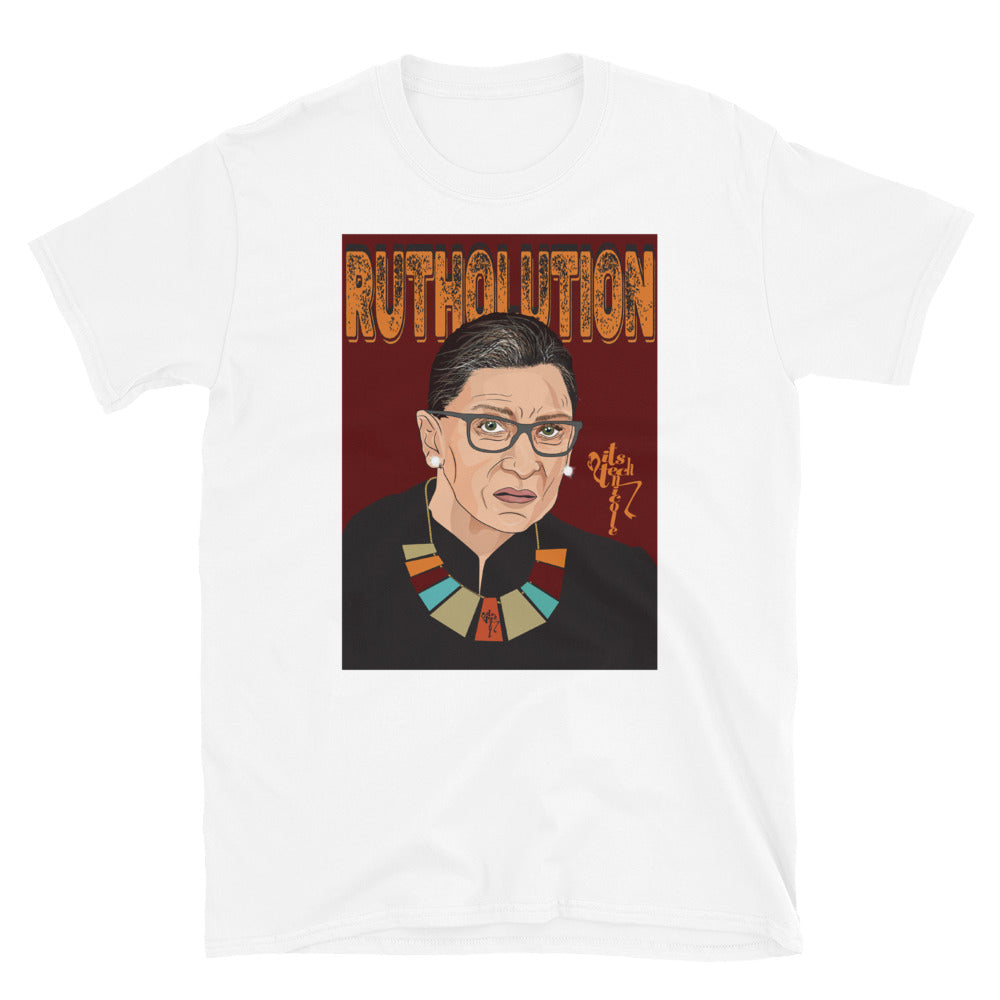 Ruth Bader Ginsburg Tribute Art Short-Sleeve Unisex T-Shirt