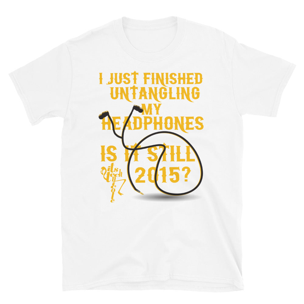 2015 Headphones Short-Sleeve Unisex T-Shirt