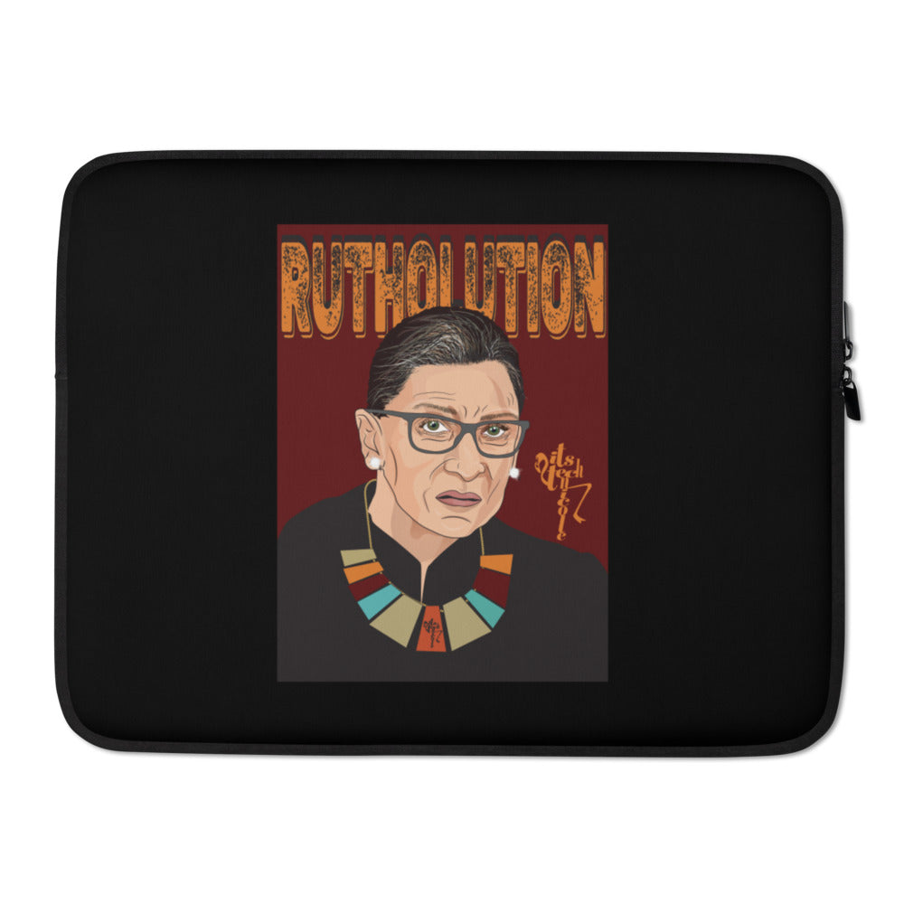 Ruth Bader Ginsburg Tribute Art Laptop Sleeve