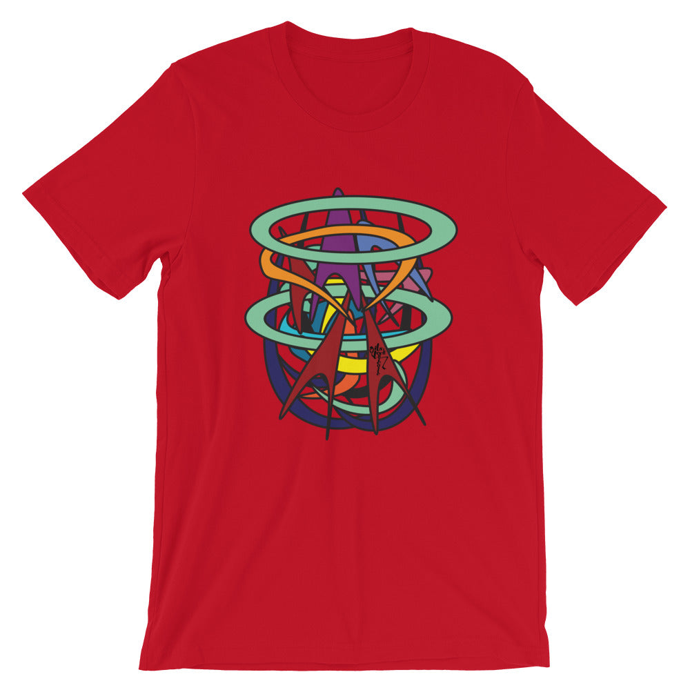 Abstract Short-Sleeve Graphic T-Shirt