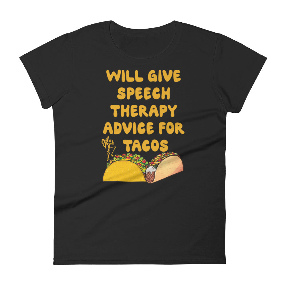 Speech Therapy for Tacos Women's short sleeve t-shirt