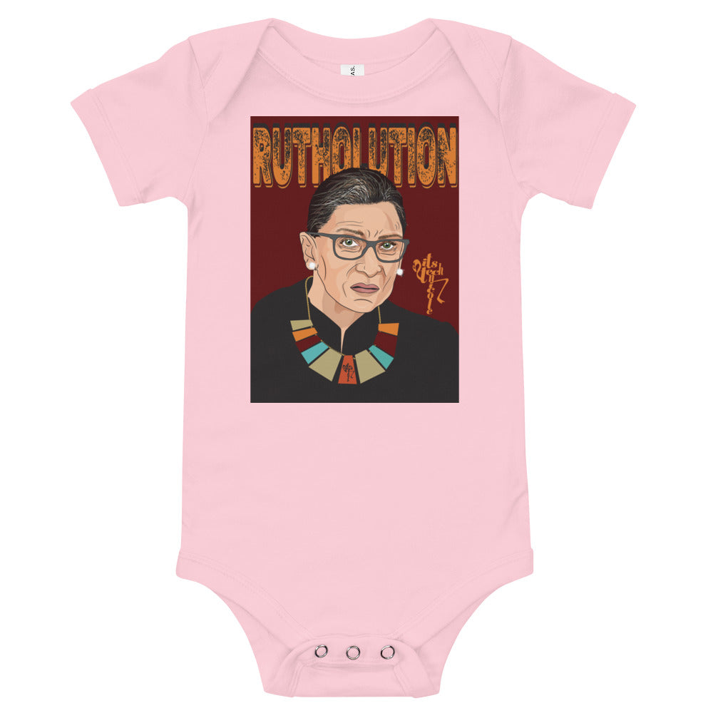 Ruth Bader Ginsburg Tribute Art Onesie