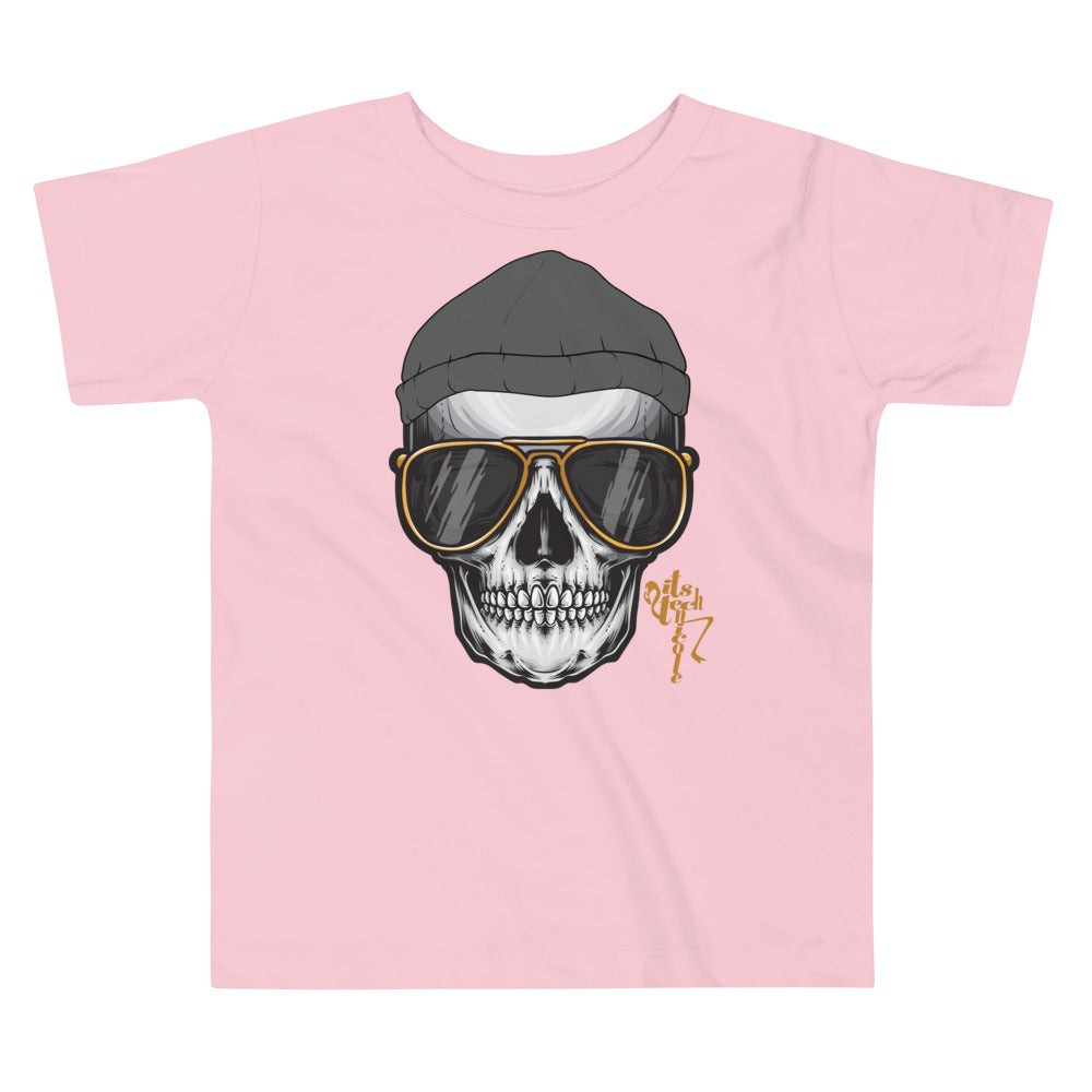 Skull and Beanie Toddler Short Sleeve Tee