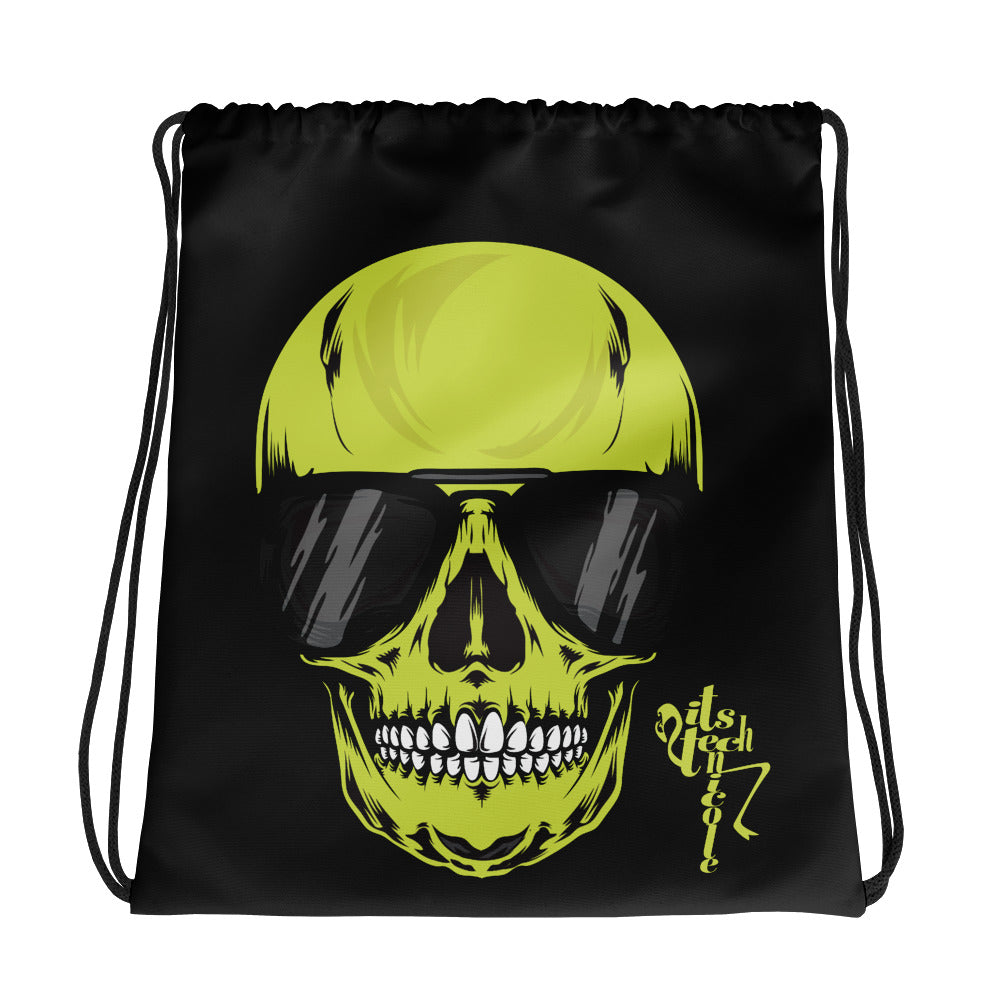 95 Skull Drawstring bag
