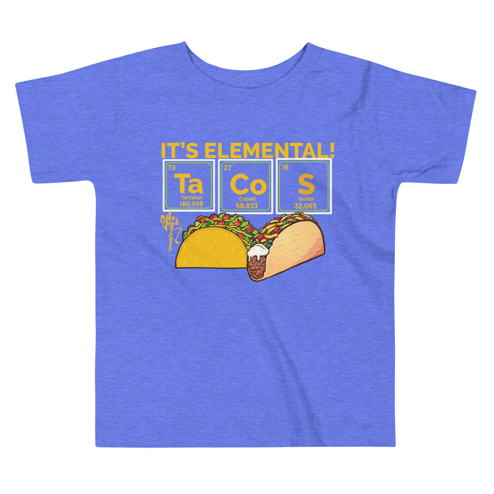 Tacos, It's Elemental Toddler Short Sleeve Tee