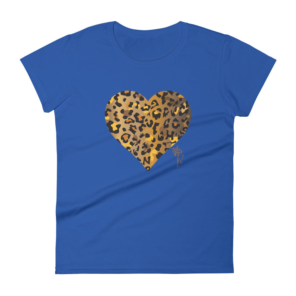 Leopard Heart Women's T-shirt