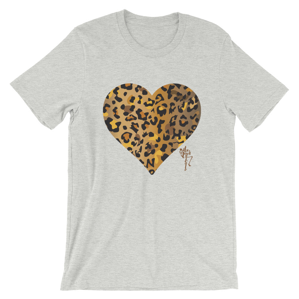 Leopard Heart Short-Sleeve Standard T-Shirt
