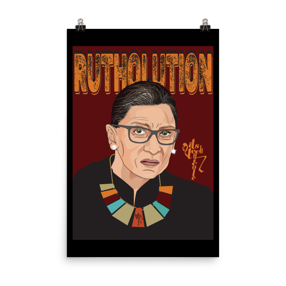 Ruth Bader Ginsburg Tribute Art Poster