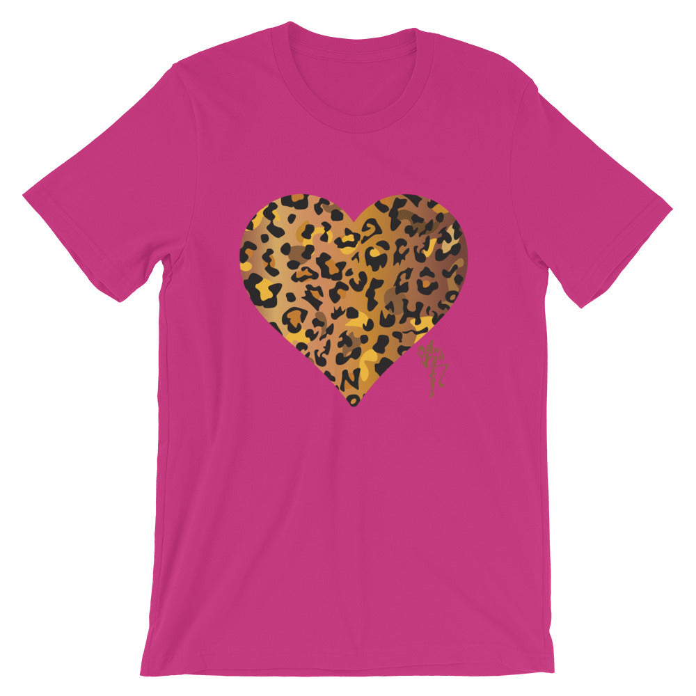 Leopard Heart Short-Sleeve Standard T-Shirt