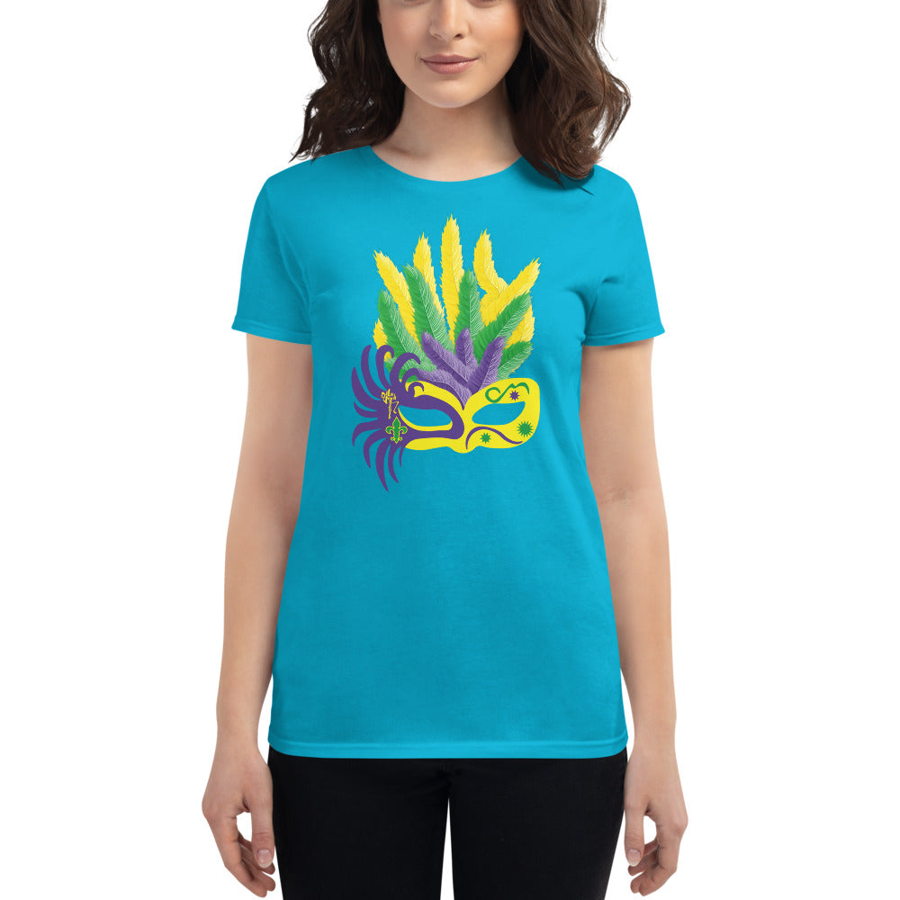 Mardi Gras Mask short sleeve t-shirt