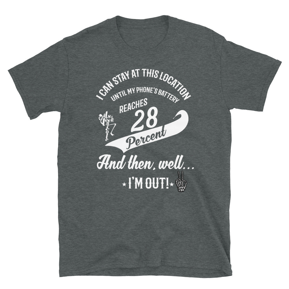 28% Battery Short-Sleeve Unisex T-Shirt